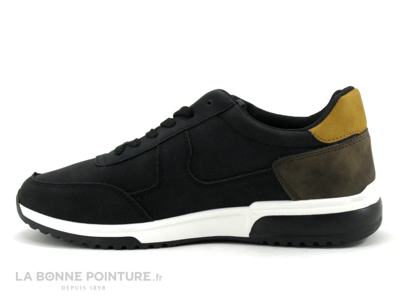 DT New York B428660 - Noir - Contrefort Marron - Basket Homme 4 DT New York B428660 - Noir - Contrefort Marron - Basket Homme – Image 2