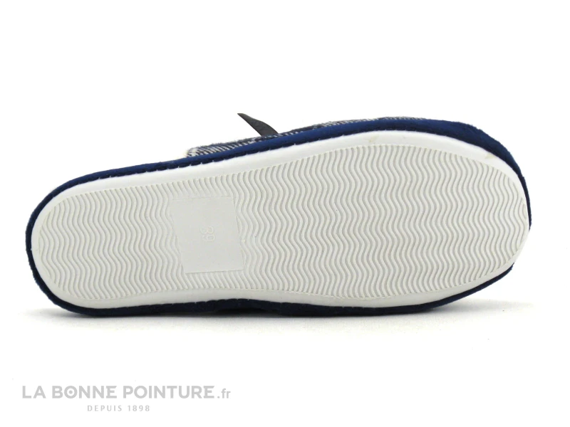 B Et M Banana Moon - REMIX Bleu Gris - Carreaux - Pantoufle Mule F 5 B Et M Banana Moon - REMIX Bleu Gris - Carreaux - Pantoufle Mule F – Image 3