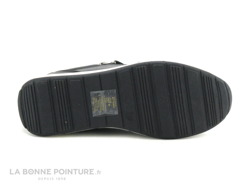 TopWay B775860 Black - Basket Noire Femme Zip Et Lacet 6 TopWay B775860 Black - Basket Noire Femme Zip Et Lacet – Image 4