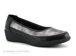 TopWay Comfort B777630 Black - Escapin Compense Noir Et Argent