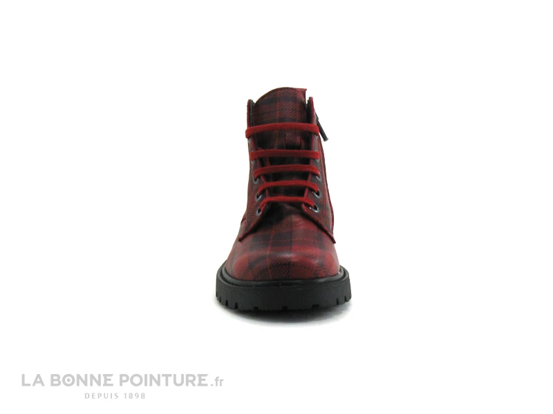 Bopy SIGMALA Rouge Ecossais - Boots Fille 4 Bopy SIGMALA Rouge Ecossais - Boots Fille – Image 2