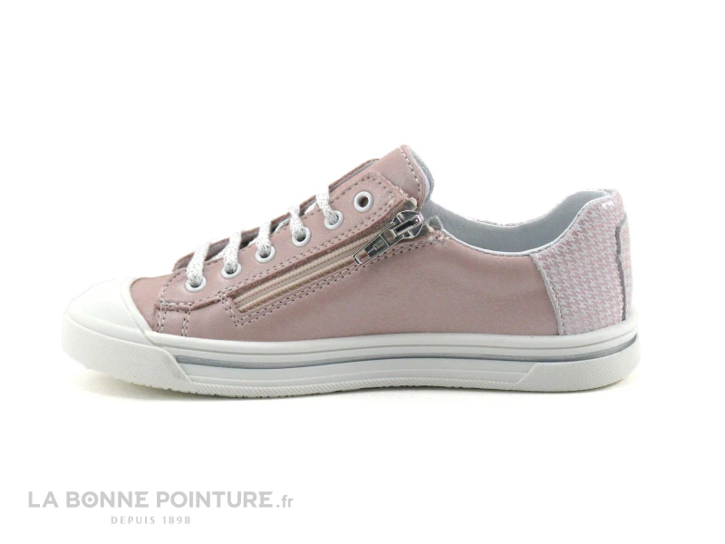 Bopy SCOOBI Rose - Sneakers Mode Fille Cuir Rose 5 Bopy SCOOBI Rose - Sneakers Mode Fille Cuir Rose – Image 3