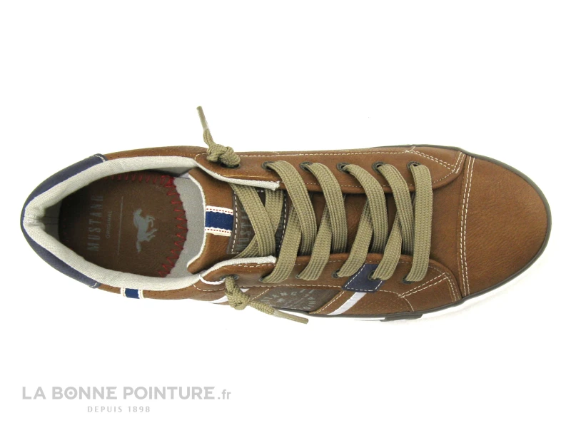 Mustang 4072-317-307 Cognac - Basket Basse Homme Marron 8 Mustang 4072-317-307 Cognac - Basket Basse Homme Marron – Image 6