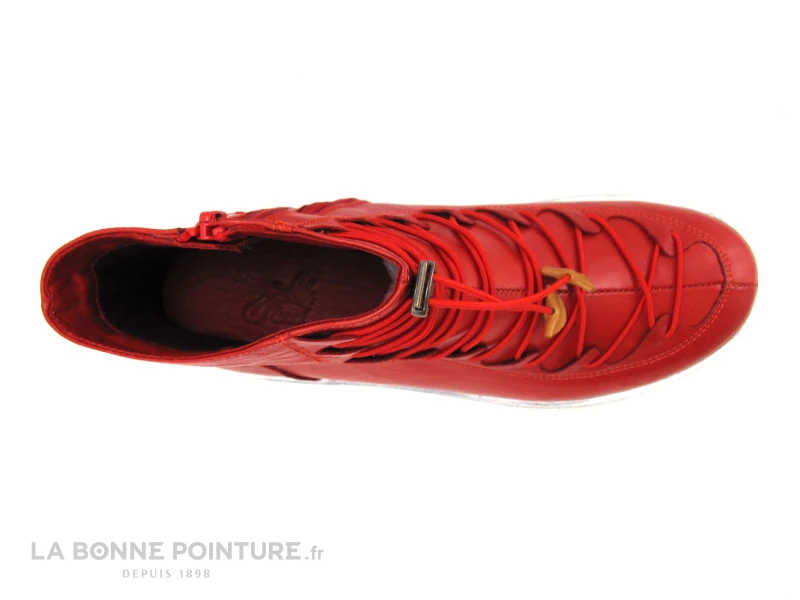 Lily Mood 26-1220 Red - Boots Femme Cuir Rouge - Elastique 8 Lily Mood 26-1220 Red - Boots Femme Cuir Rouge - Elastique – Image 6