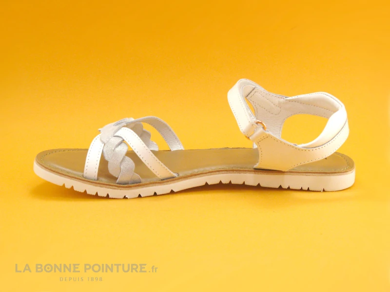 Kickers BETTY Blanc - 694790-30-3 - Nu-pieds Fille 5 Kickers BETTY Blanc - 694790-30-3 - Nu-pieds Fille – Image 3