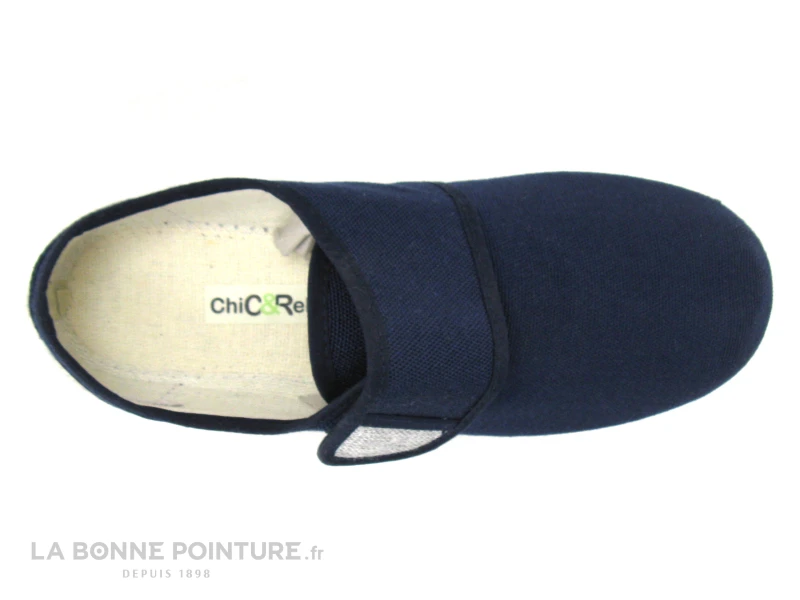 Ouf 797 REGULE Marine - Chausson Velcro Homme 5 Ouf 797 REGULE Marine - Chausson Velcro Homme – Image 3