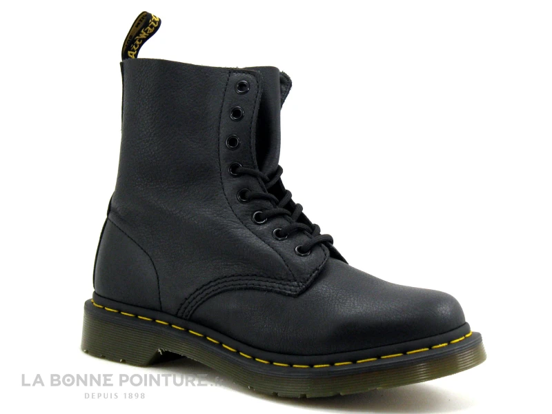 Dr. Martens DR Martens 1460 PASCAL 13512006 Black Virginia - Boots 7 Dr. Martens DR Martens 1460 PASCAL 13512006 Black Virginia - Boots – Image 5