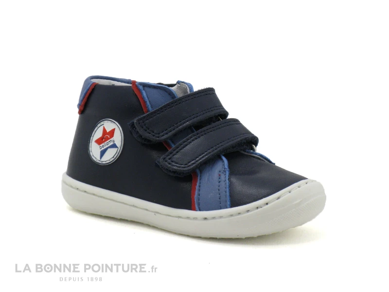 Bellamy LORIS Marine Jeans Rouge - Chaussure BEBE Avec Scratches 7 Bellamy LORIS Marine Jeans Rouge - Chaussure BEBE Avec Scratches – Image 5