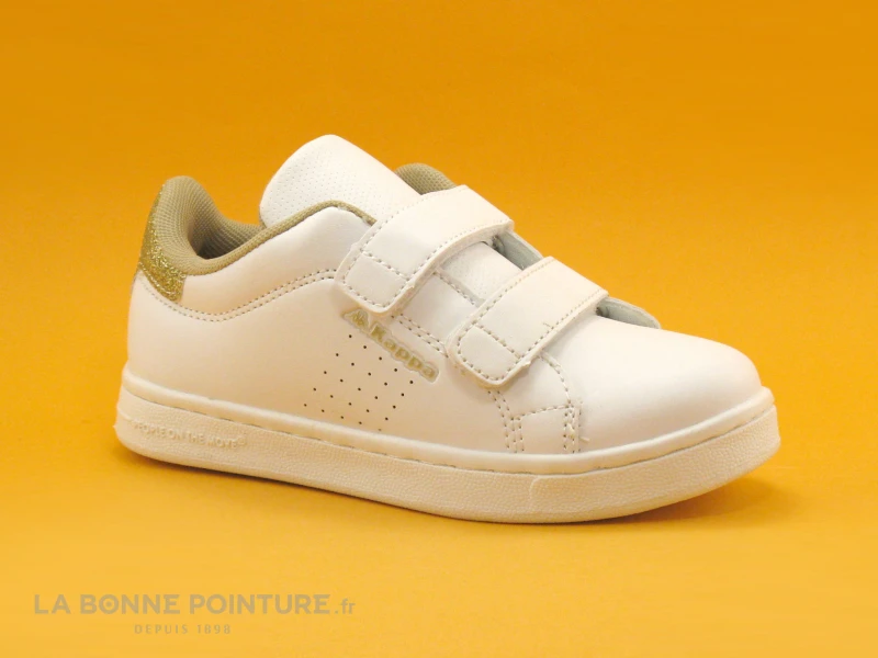 Kappa PALAVELA 30362U0 White Natural Beige - Basket Enfant 7 Kappa PALAVELA 30362U0 White Natural Beige - Basket Enfant – Image 5