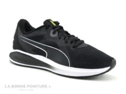 Puma JR Twitch Runner Blk Wht - 384537 - Basket Noire