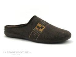 Ouf Initial BANQUET Marron - Pantoufle Mule Homme