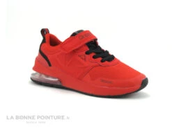 Kappa Logo SPLINTER Ev Kid - Rouge - Basket Enfant Elastique Et Scratch