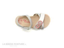 Wipop YVER 26235 Argent Blanc - Fleurs Roses - Nu-pieds Fille -Magasin De Chaussures cd24607c73b9e66c561f35ea11d5d5ef img 6765.jpg 136451