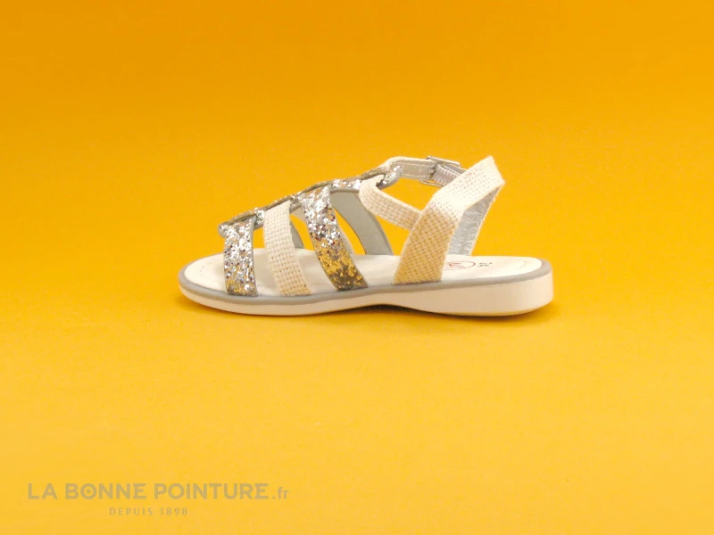 NA - Five - Sandale Bebe Fille Argent Paillettes 4 NA - Five - Sandale Bebe Fille Argent Paillettes – Image 2