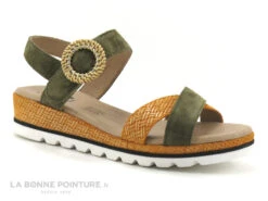 Geo Reino MAGNABE Kaki Orange - Sandale Femme