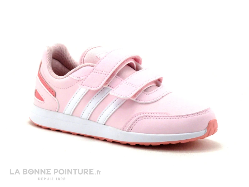 Adidas VS SWITCH 3 C - FY9224 - Rose Blanc - Basket Fille Velcro 7 Adidas VS SWITCH 3 C - FY9224 - Rose Blanc - Basket Fille Velcro – Image 5