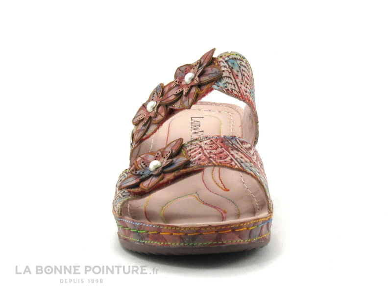 Laura Vita JACDISO 06 Rouge - Brides Avec Fleurs - Mule Femme 4 Laura Vita JACDISO 06 Rouge - Brides Avec Fleurs - Mule Femme – Image 2