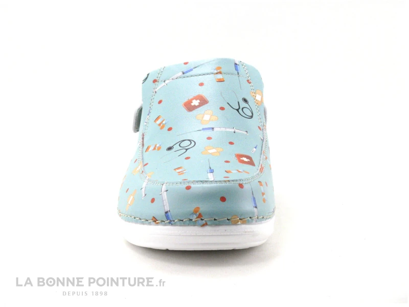 3 Points De Suspension KIADO Vert - Sabot Médical En Cuir 4 3 Points De Suspension KIADO Vert - Sabot Médical En Cuir – Image 2