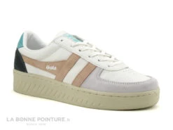 Gola GRANDSLAM Trident - Blanc Rose Vert - Basket Mode Femme -Magasin De Chaussures cd24607c73b9e66c561f35ea11d5d5ef img 7363.jpg 180806