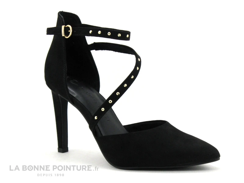 Marco Tozzi 2-24407-20 Black - Escarpin Noir - Bride Cheville - Talon Haut 7 Marco Tozzi 2-24407-20 Black - Escarpin Noir - Bride Cheville - Talon Haut – Image 5