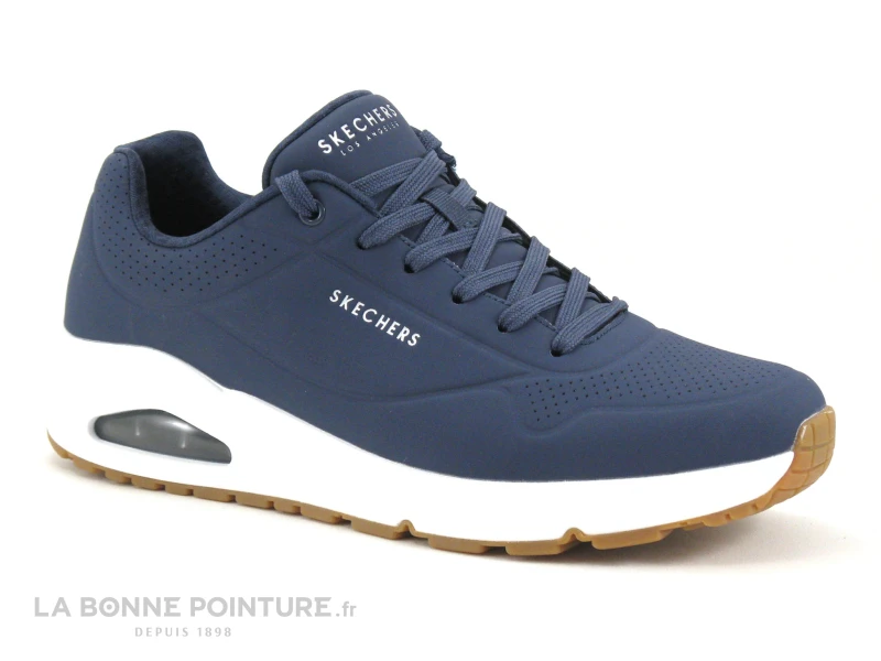 Skechers UNO STAND ON AIR Navy 52458 - Sneakers Bleu Marine Homme 3 Skechers UNO STAND ON AIR Navy 52458 - Sneakers Bleu Marine Homme