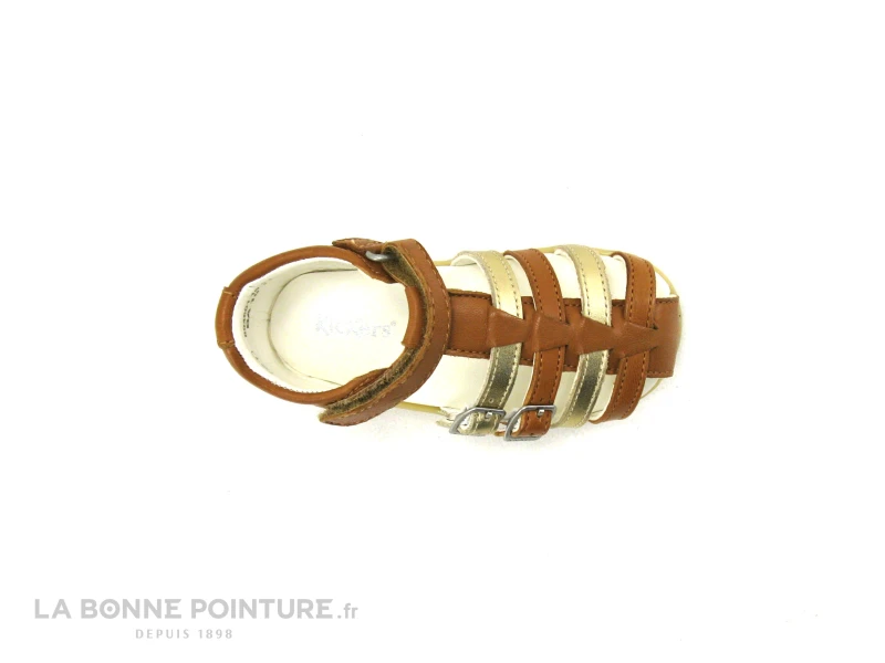 Kickers BIGKRO Camel Or - Sandale Montante Fille 8 Kickers BIGKRO Camel Or - Sandale Montante Fille – Image 6