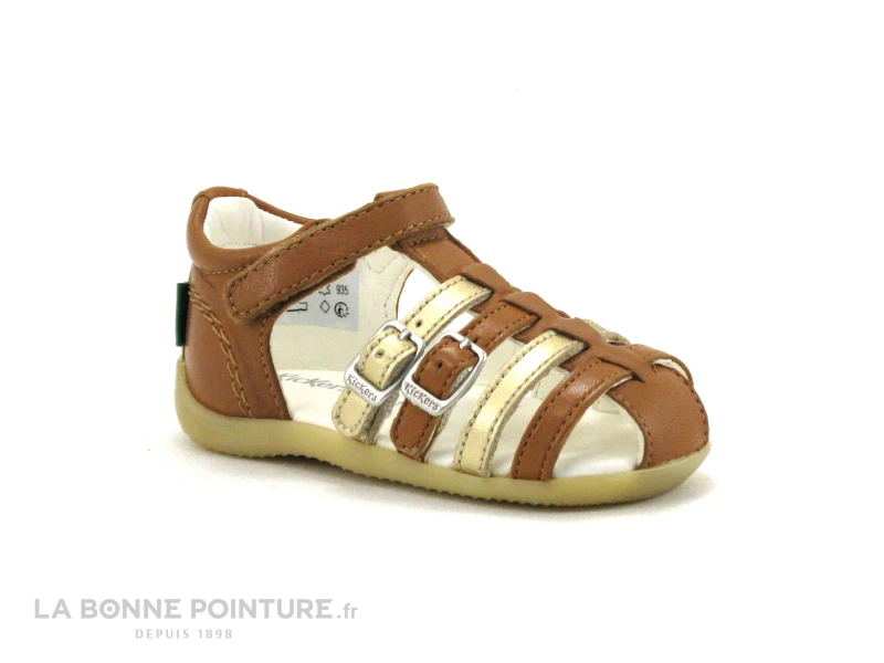Kickers BIGKRO Camel Or - Sandale Montante Fille 3 Kickers BIGKRO Camel Or - Sandale Montante Fille