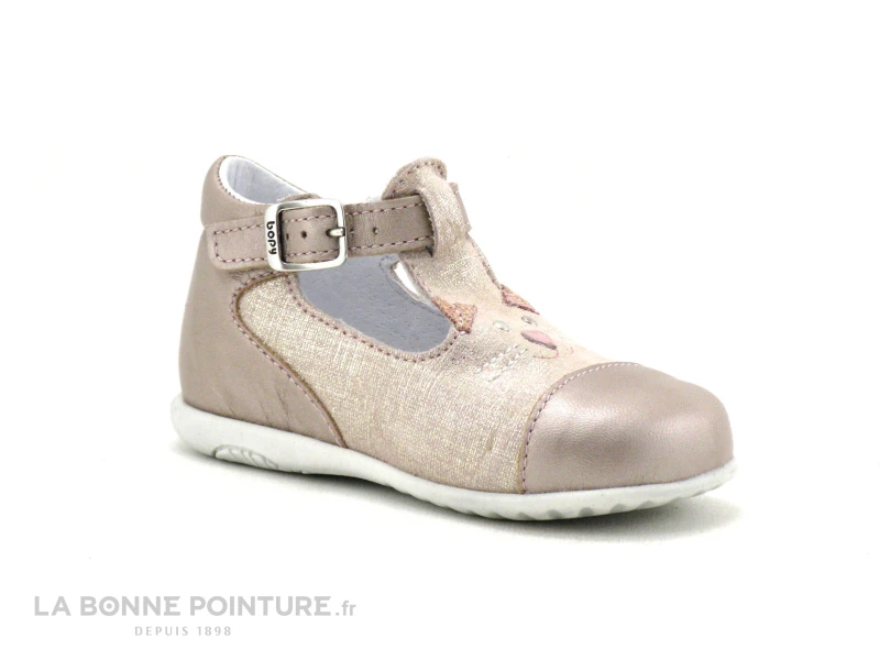 Bopy ZECAT Rose Metal - Sandale Bout Ferme BEBE Fille 7 Bopy ZECAT Rose Metal - Sandale Bout Ferme BEBE Fille – Image 5