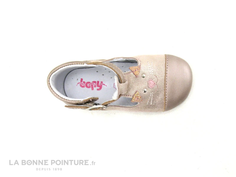 Bopy ZECAT Rose Metal - Sandale Bout Ferme BEBE Fille 8 Bopy ZECAT Rose Metal - Sandale Bout Ferme BEBE Fille – Image 6
