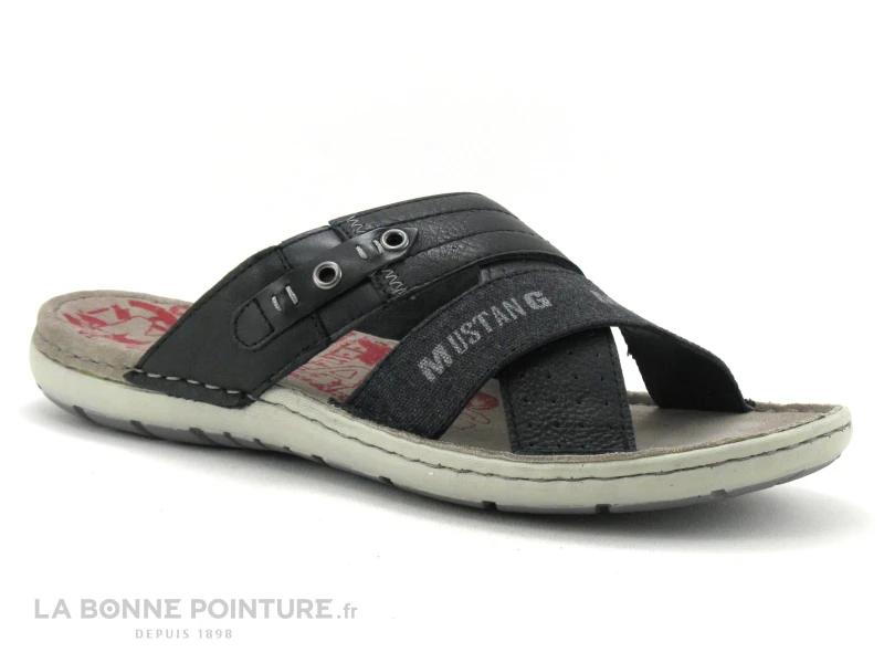 Mustang 4923 704 Noir - Mule Noire Homme 3 Mustang 4923 704 Noir - Mule Noire Homme