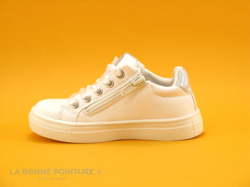 Kouki By Bopy GUICHOU Blanc - Pois Multicolores - Baskets Fille 4 Kouki By Bopy GUICHOU Blanc - Pois Multicolores - Baskets Fille – Image 2