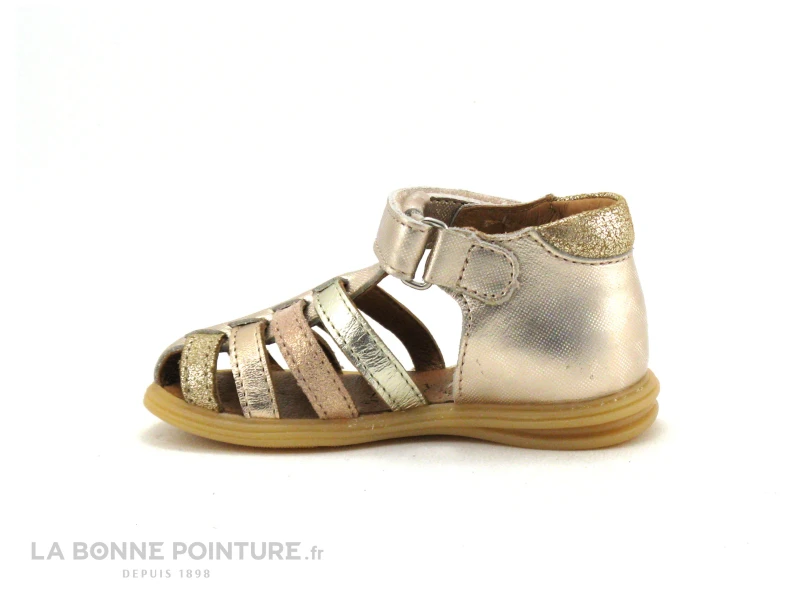 Bellamy PAILLETTE Cuivre - Sandale Fille Bout Ferme 5 Bellamy PAILLETTE Cuivre - Sandale Fille Bout Ferme – Image 3