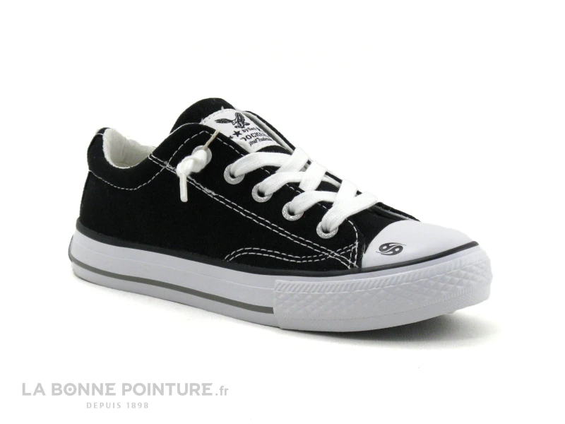 Dockers 48TE608 710 - Basket Enfant Toile Noire 7 Dockers 48TE608 710 - Basket Enfant Toile Noire – Image 5