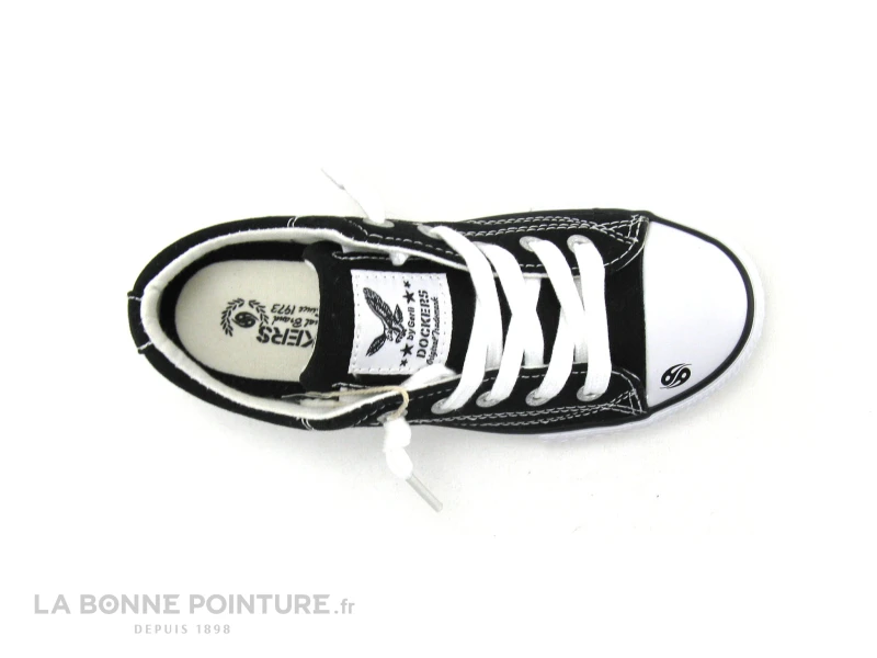 Dockers 48TE608 710 - Basket Enfant Toile Noire 8 Dockers 48TE608 710 - Basket Enfant Toile Noire – Image 6