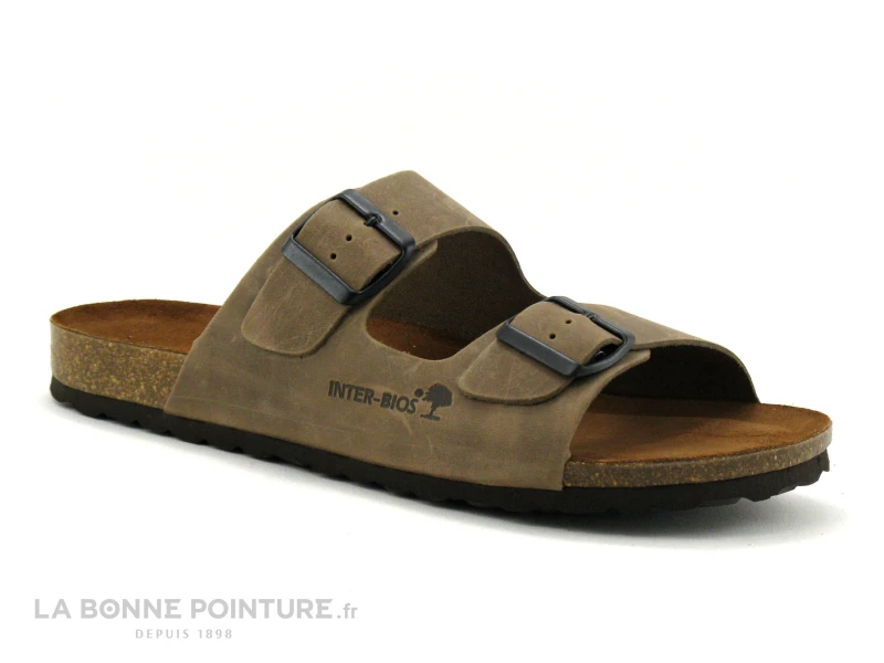 Inter Bios 9560 Pardo - Mule Reglable Homme Cuir Beige 3 Inter Bios 9560 Pardo - Mule Reglable Homme Cuir Beige