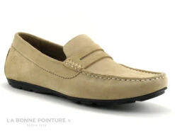 TBS SAILHAN G8175 - Cuir Velours Cappucino - Mocassin Marron Homme