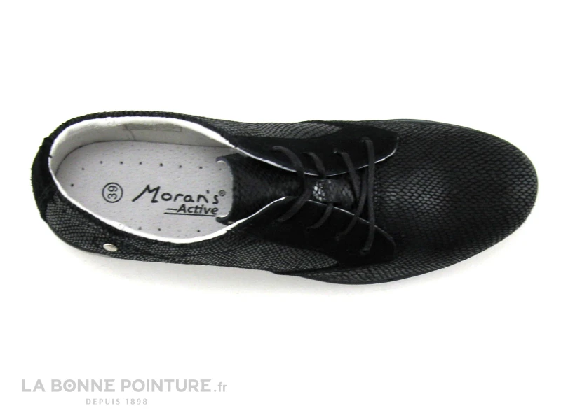Morans WIGO Noir - Chaussure Derby Confort Femme 8 Morans WIGO Noir - Chaussure Derby Confort Femme – Image 6
