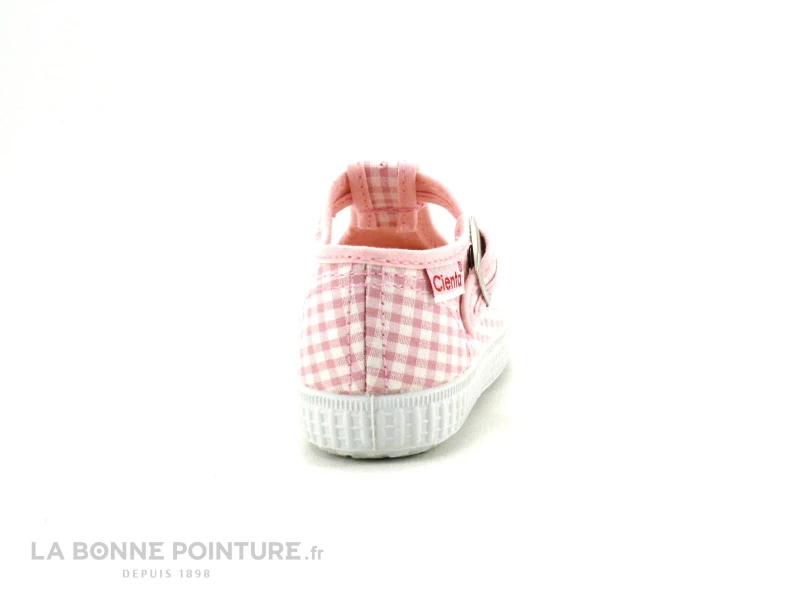 Cienta 5105203 - Vichy Rose Et Blanc - Chaussure Fille En Toile 6 Cienta 5105203 - Vichy Rose Et Blanc - Chaussure Fille En Toile – Image 4