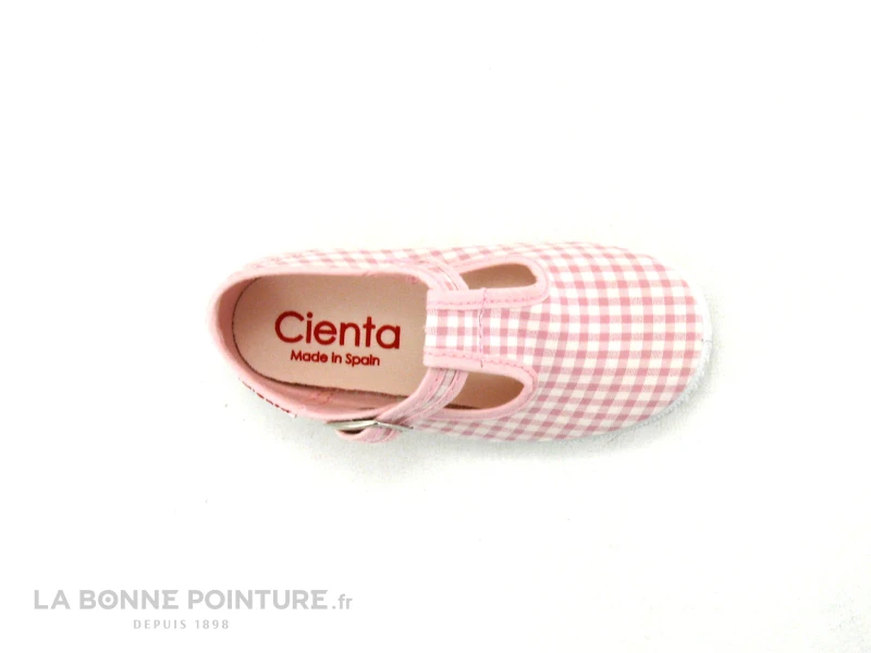 Cienta 5105203 - Vichy Rose Et Blanc - Chaussure Fille En Toile 8 Cienta 5105203 - Vichy Rose Et Blanc - Chaussure Fille En Toile – Image 6
