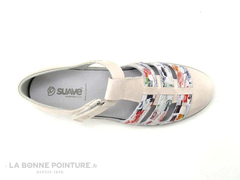 Suave OXFORD 6618T - Blanc Casse - Multicolore - Chaussure Ouverte 8 Suave OXFORD 6618T - Blanc Casse - Multicolore - Chaussure Ouverte – Image 6