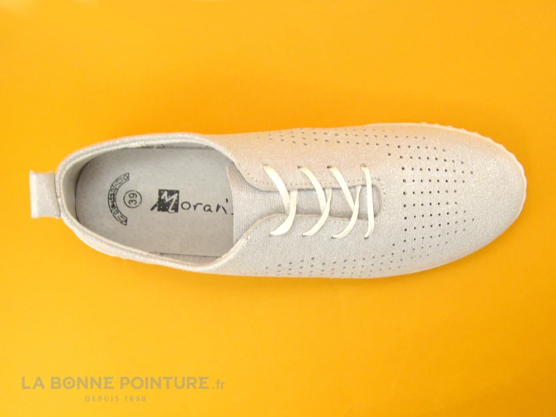 Morans WITOU Argent - Chaussure A Lacet Femme Perforee 7 Morans WITOU Argent - Chaussure A Lacet Femme Perforee – Image 5