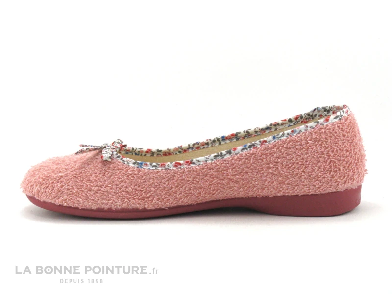 Zels 2333 Maquillaje - Pantoufle Ballerine Rose Tissu Eponge 4 Zels 2333 Maquillaje - Pantoufle Ballerine Rose Tissu Eponge – Image 2