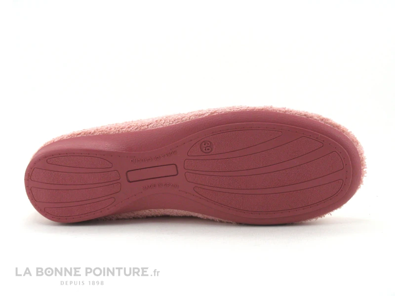 Zels 2333 Maquillaje - Pantoufle Ballerine Rose Tissu Eponge 6 Zels 2333 Maquillaje - Pantoufle Ballerine Rose Tissu Eponge – Image 4