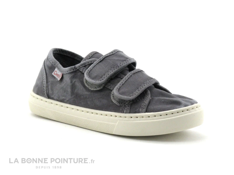 Cienta 8377723 Gris - Basket Toile Enfant - 2 Velcros 3 Cienta 8377723 Gris - Basket Toile Enfant - 2 Velcros