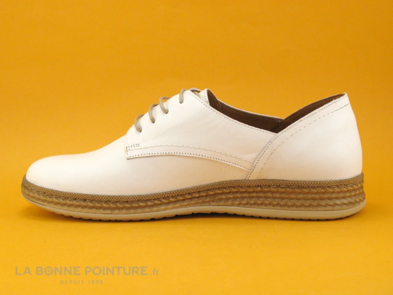 Karyoka MAGIC Blanc - Chaussure Derbi Femme 5 Karyoka MAGIC Blanc - Chaussure Derbi Femme – Image 3