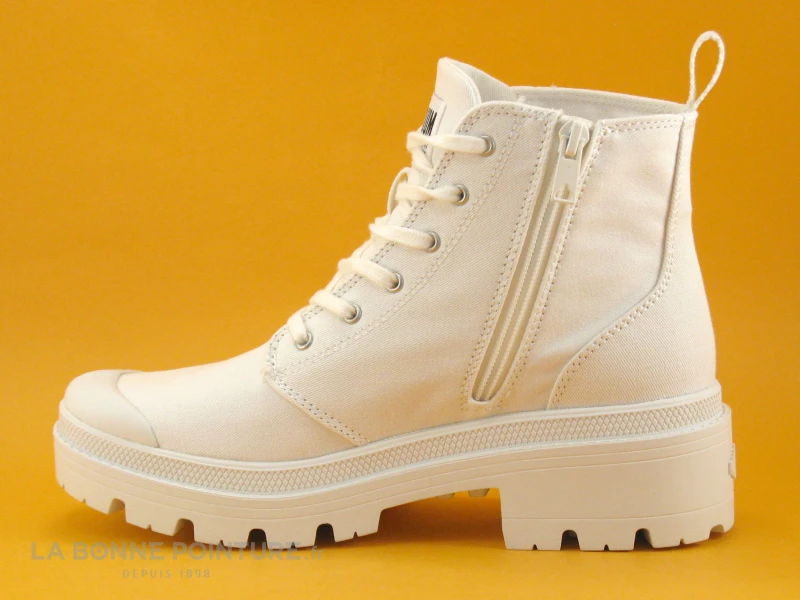 Palladium PALLABASE Twill Star White-M - 96907-116 - Chaussure Montante 5 Palladium PALLABASE Twill Star White-M - 96907-116 - Chaussure Montante – Image 3