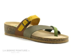 Bionatura 12A456 Kaki - Tong Compensee Femme