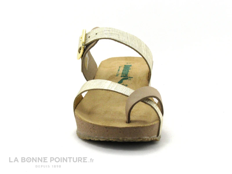 BioNatura 28A729-I MFILPLA - Mule Beige Et Or Avec Entre-doigt 4 BioNatura 28A729-I MFILPLA - Mule Beige Et Or Avec Entre-doigt – Image 2
