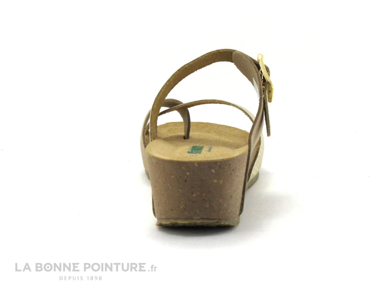 BioNatura 28A729-I MFILPLA - Mule Beige Et Or Avec Entre-doigt 6 BioNatura 28A729-I MFILPLA - Mule Beige Et Or Avec Entre-doigt – Image 4