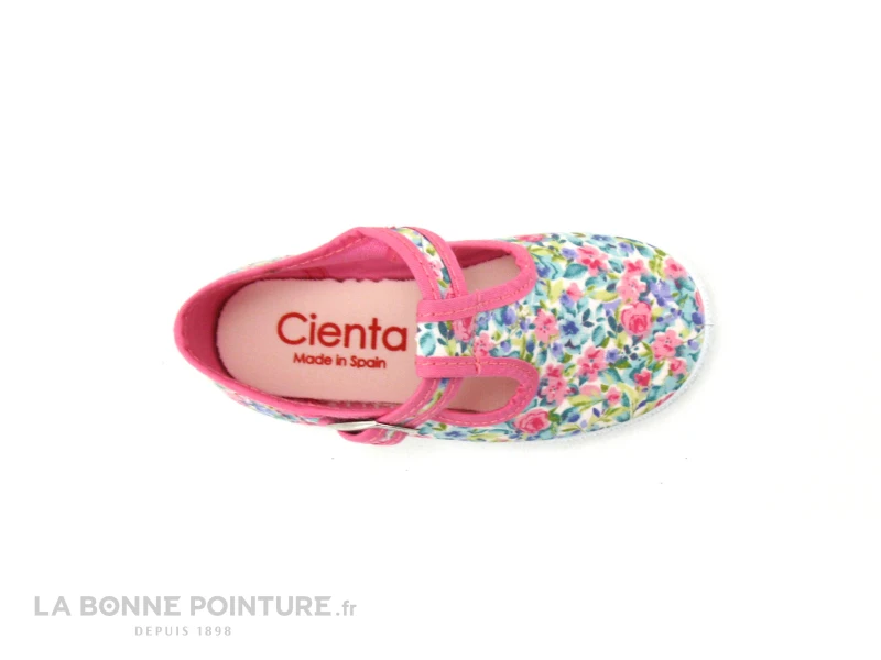 Cienta 51043 Fleuri Rose - Chaussure Toile Bebe Fille 7 Cienta 51043 Fleuri Rose - Chaussure Toile Bebe Fille – Image 5